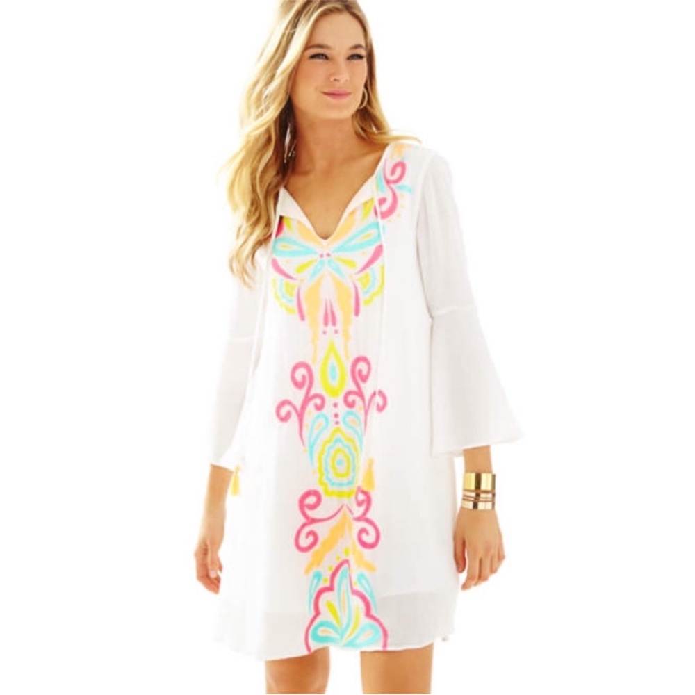 NWT Lilly Pulitzer Ellie Tunic Dress SZ XS Resort White - Picture 3 of 14